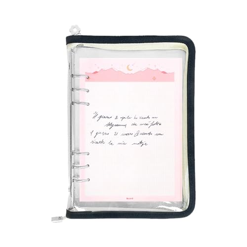 Binder Cover Protector - 6 -Loch -Soft Cover Notebook Shell, Abnehmbarer Wasserdichte Journal Organizer | SPARKLING DESIGN STUDENTEN Effiziente Organisation, Meetings, Reisen, Langlebiges Und Leichtes Binder Cover Protector - 6 -Loch -Soft Cover Notebook Shell, Abnehmbarer Wasserdichte Journal Organizer | SPARKLING DESIGN STUDENTEN Effiziente Organisation, Meetings, Reisen, Langlebiges Und Leichtes von Nixiara