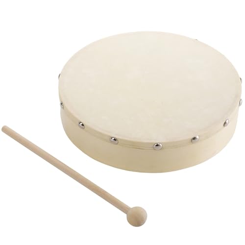 Handtrommel - Rahmentrommeln, 10 -Zoll -Trommel, 8 -Zoll -Trommel | Musikalisches Percussion -Instrument, Anfänger Kindertrommeln, Erwachsene Praktizieren, 10 Zoll 8 Zoll Musical Handheld -Tro von Nixiara