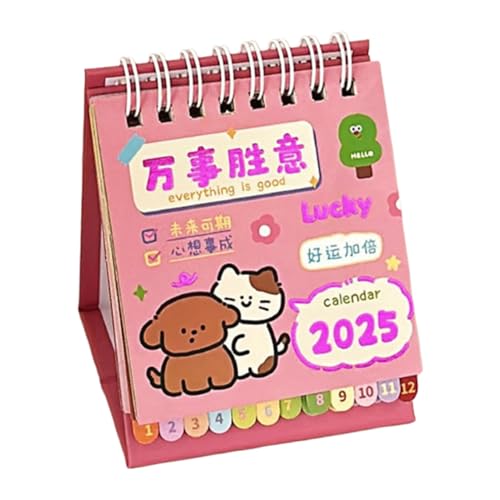 Tischlandschaftskalender - 2025 Jahr Planer, Stand Calender | Kompakter Zeitplaner Mit Drahtbindung, Tabletop -Zubehör Für Büro, Schlafzimmer, Geschäftliche Nutzung, Besprechungsplanungstool Tischlandschaftskalender - 2025 Jahr Planer, Stand Calender | Kompakter Zeitplaner Mit Drahtbindung, Tabletop -Zubehör Für Büro, Schlafzimmer, Geschäftliche Nutzung, Besprechungsplanungstool von Nixiara