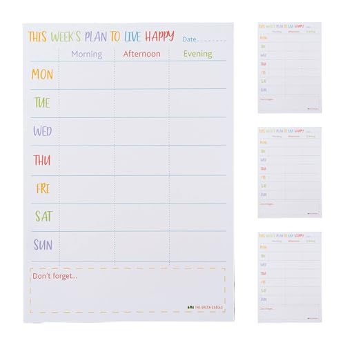Weekly Planner - Tägliche Aufgabenpad, Produktivitätsorganisator | Undatierte Planungskarten, Office Study Gewohnheit Tracker Für Schüler Erwachsene, Routinemäßige Erinnerung, Schulplanungs Weekly Planner - Tägliche Aufgabenpad, Produktivitätsorganisator | Undatierte Planungskarten, Office Study Gewohnheit Tracker Für Schüler Erwachsene, Routinemäßige Erinnerung, Schulplanungs von Nixiara