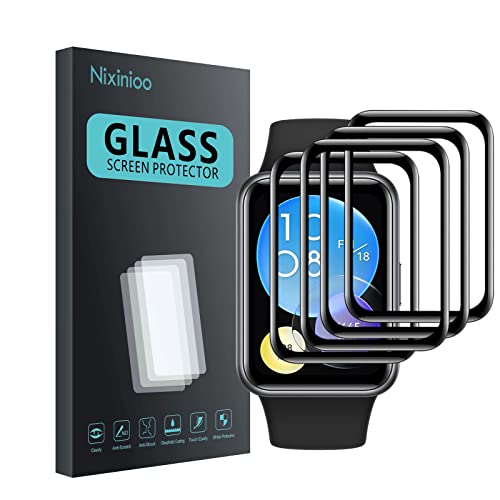 Nixinioo [4 Stück] Schutzfolie kompatibel mit Huawei Watch Fit 2, HD Klar Weich TPU Displyschutz, [Bläschenfrei] [Kratzfest] Maximale Abdeckung Selbstheilung von Nixinioo