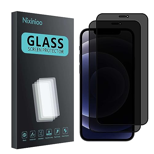 Nixinioo [2 Stück] Sichtschutz Schutzfolie für iPhone 12 mini, Anti-Spy Schutzglas, Sichtschutzfolie, [Anti-Spion] [11H Härte ] [Bläschenfrei] [Kratzfest] von Nixinioo
