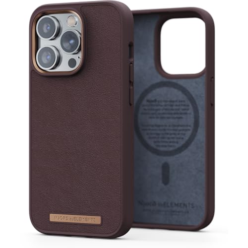 Njord Collections Lederhandyhülle, Geeignet für iPhone 14 Pro, Hochwertiges Leder, 100% recycelter Kunststoff, 2 Meter Fallschutz, Mag-Kompatibel, Braun Njord Collections Lederhandyhülle, Geeignet für iPhone 14 Pro, Hochwertiges Leder, 100% recycelter Kunststoff, 2 Meter Fallschutz, Mag-Kompatibel, Braun von Njord Collections