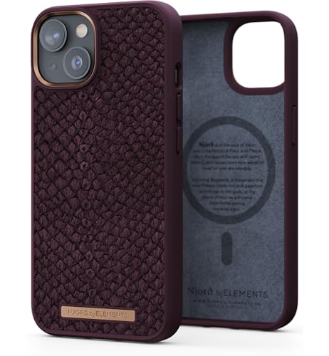 NJORD Coque MAGSAFE Cuir DE Saumon iPhone 14 Plus Violet von Njord Collections