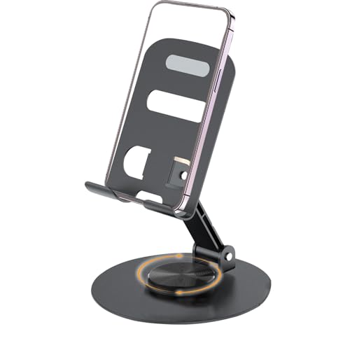 Nkmujil Drehbarer Telefonhalter | Klappbarer Telefonhalter | Aufnahme von Telefonhalter | Stilvolle Design-Ständer für den Schreibtisch | Drehbare Tischhalterungen von Nkmujil