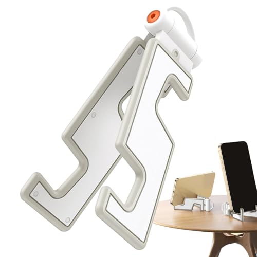 Nkmujil Faltbarer Telefonständer – Desktop-Telefonhalter | Kompakter Handy-Ständer für Schreibtisch, Reise-Handyhalterung, Smartphone-Halterung Nkmujil Faltbarer Telefonständer – Desktop-Telefonhalter | Kompakter Handy-Ständer für Schreibtisch, Reise-Handyhalterung, Smartphone-Halterung von Nkmujil