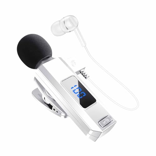 Nkmujil Kabellose Ohrhörer, Digitalanzeige, Ohrhörer mit Mikrofon, kabellose Ohrhörer mit Geräuschunterdrückung, kabelloses Sport-Headset mit wasserdichtem Design und Geräuschunterdrückung von Nkmujil