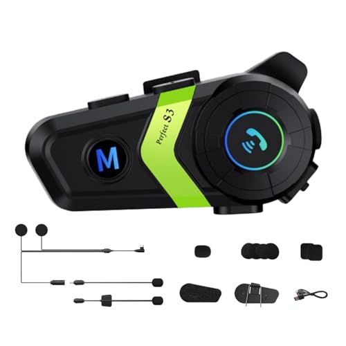 Nkmujil Motorrad Wireless Headset | Outdoor Wireless Kopfhörer | Geräuschunterdrückung Sprachassistent Wasserdicht Sport Headset für Motorradfahrer Nkmujil Motorrad Wireless Headset | Outdoor Wireless Kopfhörer | Geräuschunterdrückung Sprachassistent Wasserdicht Sport Headset für Motorradfahrer von Nkmujil