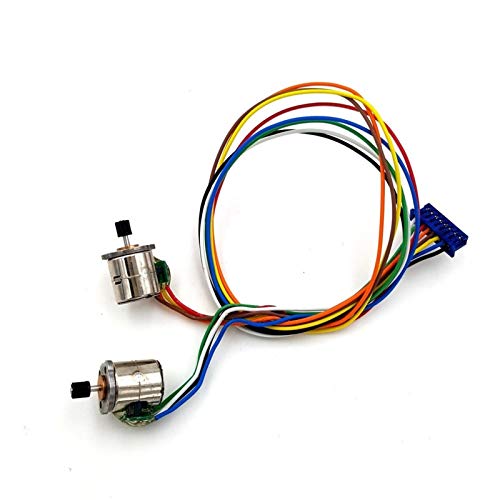 LT-Motor, 2PC Micro Stepper Motor 8mm 2-Phasen-4-Leiter-Schrittmotor mit Getriebe und Verbindungslinie (Größe : NO.1) von No Logo