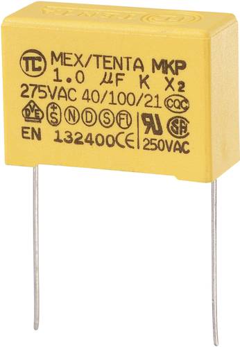 MKP-X2 MKP-X2-Funkentstör-Kondensator radial bedrahtet 1 µF 275 V/AC 10% 27.5mm (L x B x H) 32 x 1 von No Name P-L