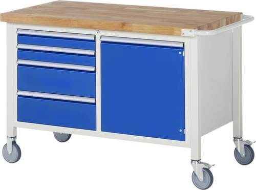 05 8470A2-127B4S.11 Fahrbare Werkbank (B x H x T) 1250 x 880 x 700mm von No Name