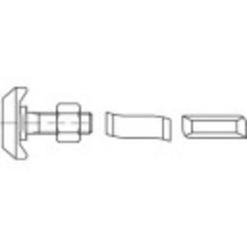 1070224 Hammerkopfschrauben M10 40mm 88940 Edelstahl A4 50St. von No Name