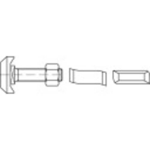 1070240 Hammerkopfschrauben M12 40mm 88950 Edelstahl A4 25St. von No Name