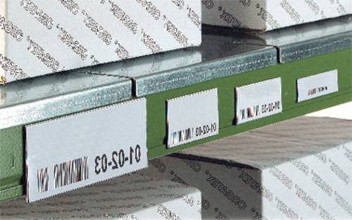 120411 Magneteinsteckschilder (B x H) 100mm x 20mm Magnetfolie magnetisch Weiß 300St. von No Name