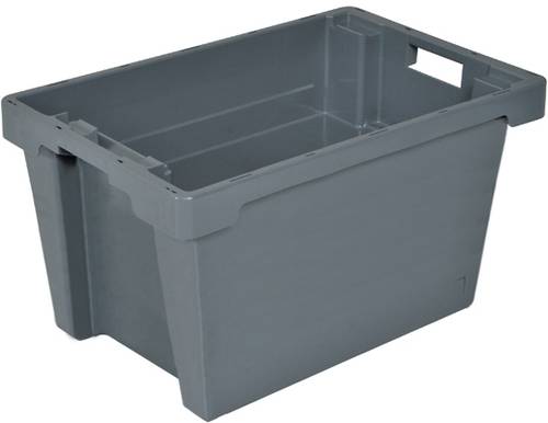 1658836 Drehstapelbehälter lebensmittelgeeignet (L x B x H) 600 x 400 x 400mm Grau 1St. von No Name