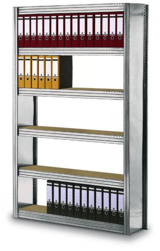 B3-52210-60 Aktenregal-Grundmodul (B x H x T) 1061 x 2500 x 626mm Stahl verzinkt Verzinkt Holzboden von No Name