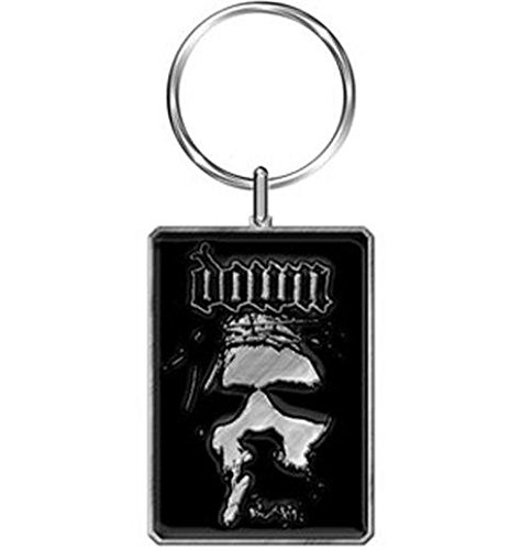 DOWN LOGO/FACE Keyring/ Schlüsselanhänger von Rock Off