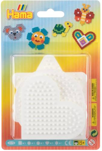 HAMA Bügelperlen Blister 5 Stiftplatten Stern, Herz, Kreis, Quadrat, Sechseck 4570 HAMA Bügelperlen Blister 5 Stiftplatten Stern, Herz, Kreis, Quadrat, Sechseck 4570 von No Name
