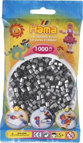 HAMA Bügelperlen Midi - Silber 1000 Perlen 207-62 von No Name