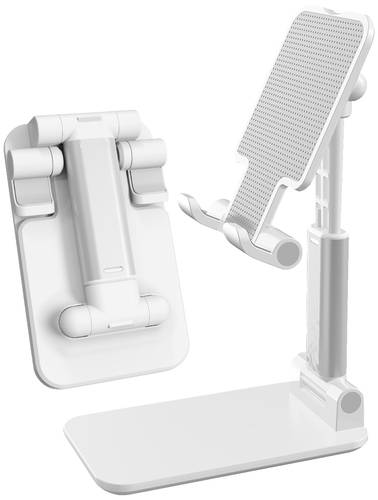 Handy Ständer Weiß Passend für Handy-Modell: Smartphone, Tablet von No Name