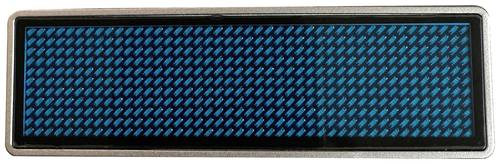 LED-Namensschild Blau 44 x 11 Pixel (B x H x T) 93 x 30 x 6mm 125909 von No Name