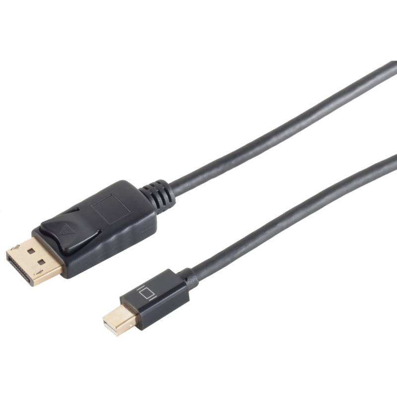 Mini DisplayPort 1.2 > DisplayPort 1.2 (ST-ST) 2m Adapterkabel Schwarz von No-Name