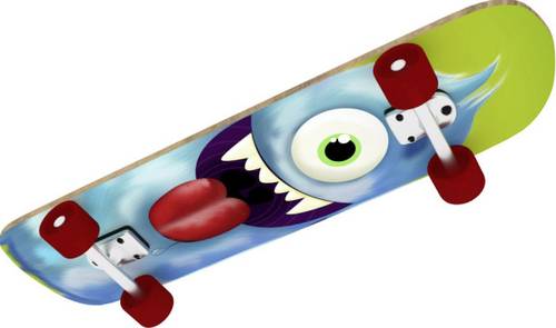 NSP Skateboard Cyclops, LED Räder, L78 NSP Skateboard Cyclops, LED Räder, L78 von No Name