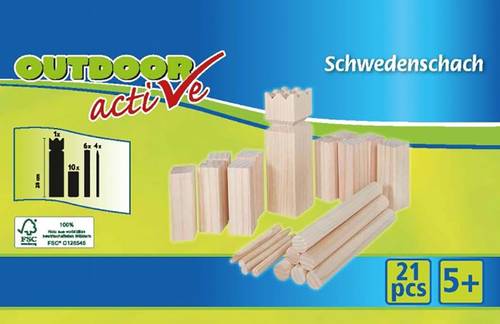 OA Schwedenschach Kubb 21-teilig OA Schwedenschach Kubb 21-teilig von No Name