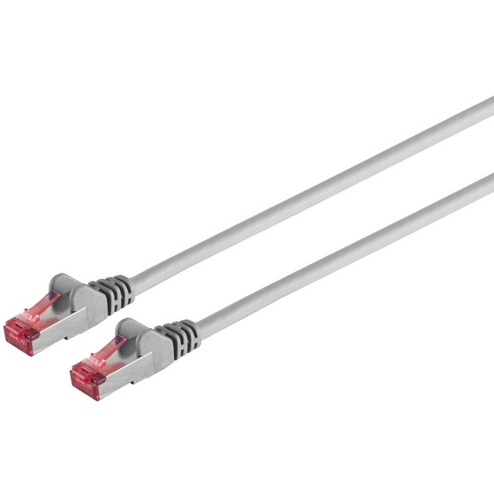 Patchkabel CAT6a RJ45 S/FTP PiMF 0.15m Halogenfrei Grau von No-Name