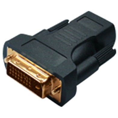 DVI-D 24+1 > HDMI (ST-BU) Adapter vergoldet Schwarz von No-Name
