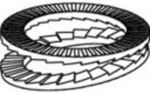 Sicherungsscheiben 88132 Edelstahl A4 100 St. 881329450200000 von No Name