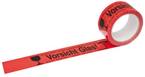 Signalklebeband Text des Aufdrucks: Vorsicht Glas (L x B) 60m x 50mm PP 66m von No Name