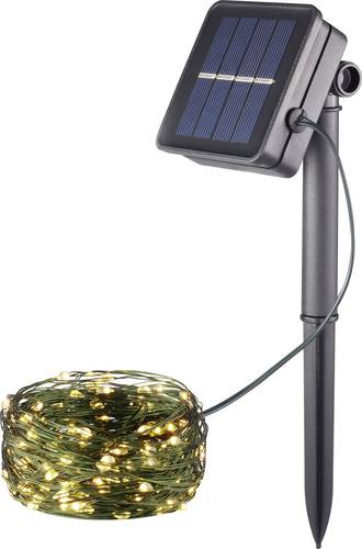 Solar-Lichterkette WS-SL05 100L LED 0.3W Warmweiß Grün von No Name