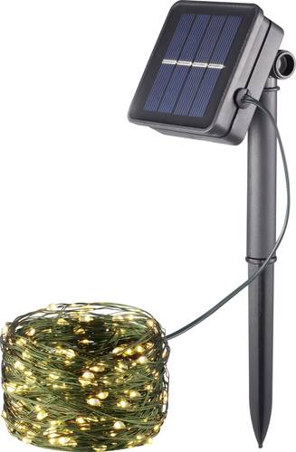 Solar-Lichterkette WS-SL05 200L LED 0.6W Warmweiß Grün von No Name