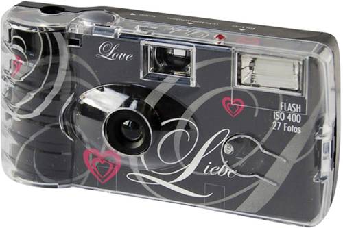 Topshot Love Black Einwegkamera 1 St. mit eingebautem Blitz Topshot Love Black Einwegkamera 1 St. mit eingebautem Blitz von No Name