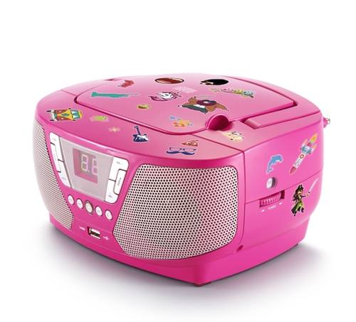 Tragbares CD/Radio - Kids pink von No Name