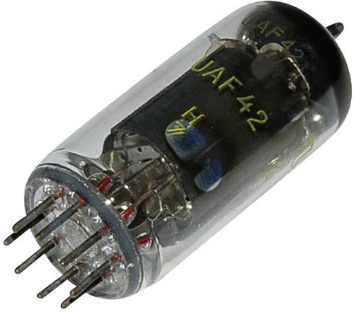 UAF 42 = 12 S 7 Elektronenröhre Diode-Pentode 100V 2.8mA Polzahl: 8 Sockel: 8pin Rimlock Inhalt 1St. UAF 42 = 12 S 7 Elektronenröhre Diode-Pentode 100V 2.8mA Polzahl: 8 Sockel: 8pin Rimlock Inhalt 1St. von No Name