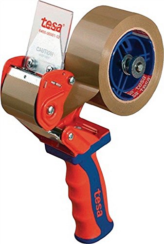 tesa 6400 Packband Handabroller COMFORT - Hochwertiger, robuster Abroller für Paketbänder - Profi-Qualität - Für Klebebänder mit bis zu 50 cm Breite von NoName