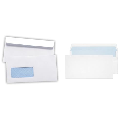 100 Briefumschläge mit Fenster DIN Lang 225 x 116 mm & Blake Envelopes Purely Everyday 13882/50 PR Briefümschlage Selbstklebend Weiß DL 110 x 220 mm 90 g/m² | 50 Stück 100 Briefumschläge mit Fenster DIN Lang 225 x 116 mm & Blake Envelopes Purely Everyday 13882/50 PR Briefümschlage Selbstklebend Weiß DL 110 x 220 mm 90 g/m² | 50 Stück von Noa Home Deco