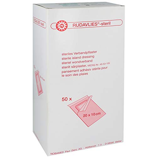 Rudavlies steril Wundschnellverband 20 x 10 cm 50 Stück von Nobamed