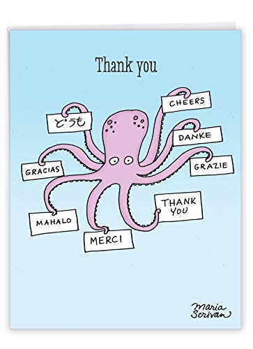 P4013 Jumbo Funny Karte: Operation Selfie mit Umschlag (Extra große Version: 21,6 x 27,9 cm) 1 Jumbo Thank You Card & Envelope (J4013TYG) von NobleWorks