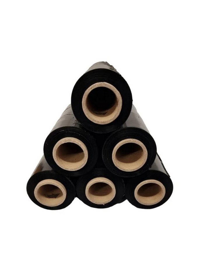 NoblesBox Schutzfolie Rollen Stretchfolie Palettenfolie Verpackungsfolie 24 Schwarz, (24-St) von NoblesBox