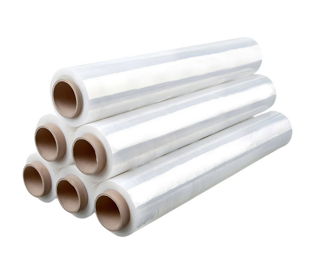 NoblesBox Schutzfolie Stretchfolie, Palettenfolie, Wickelfolie Verpackungsfolie Umzugsfolie, (1-St), 50 cm x 23 µm, 180% Hochdehnbarkeit, Extra Flexibel & Langlebig von NoblesBox