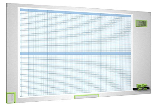 Nobo 1902238 Performance Plus Planungstafel (Kalenderraster, magnetisch/beschreibbar, 1100 x 600 mm) von Nobo