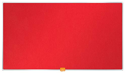 Nobo 1905310 Widescreen Filz-Notiztafel 32″ Rot von Nobo