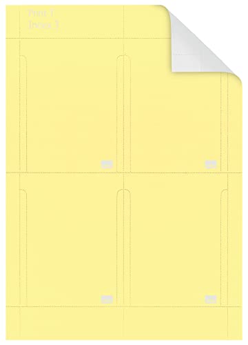 Nobo 2403004 Kartentafel-Zubehör T-Karten, Größe 3, 20 Stück, gelb von Nobo