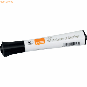 Nobo Boardmarker Glide Rundspitze VE=10 Stück schwarz von Nobo