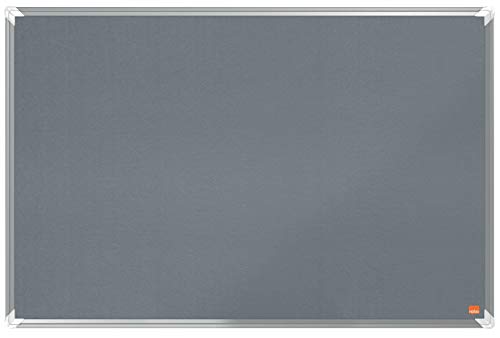 Nobo Filz-Notiztafel, 60 x 90 cm, Aluminiumrahmen, Traditionelle Eckmontage, Premium Plus, Grau, 1915195 Nobo Filz-Notiztafel, 60 x 90 cm, Aluminiumrahmen, Traditionelle Eckmontage, Premium Plus, Grau, 1915195 von Nobo