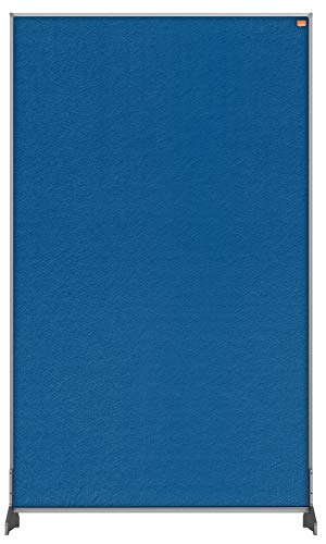 Nobo Impression Pro Schreibtisch-Trennwand, Schutztrennwand für Social Distancing, Hygieneschutz, Filz, Blau, 600x1000mm, 1915508 von Nobo