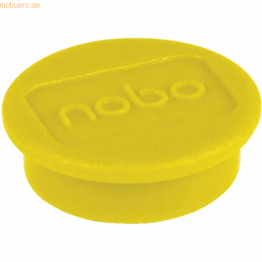 Nobo Magnet rund 13mm VE=10 Stück gelb von Nobo